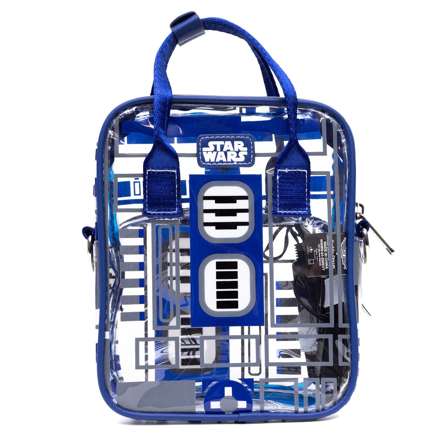 Star Wars Bag, Crossbody, Star Wars R2 D2 Droid Components, Transparent, Clear PVC