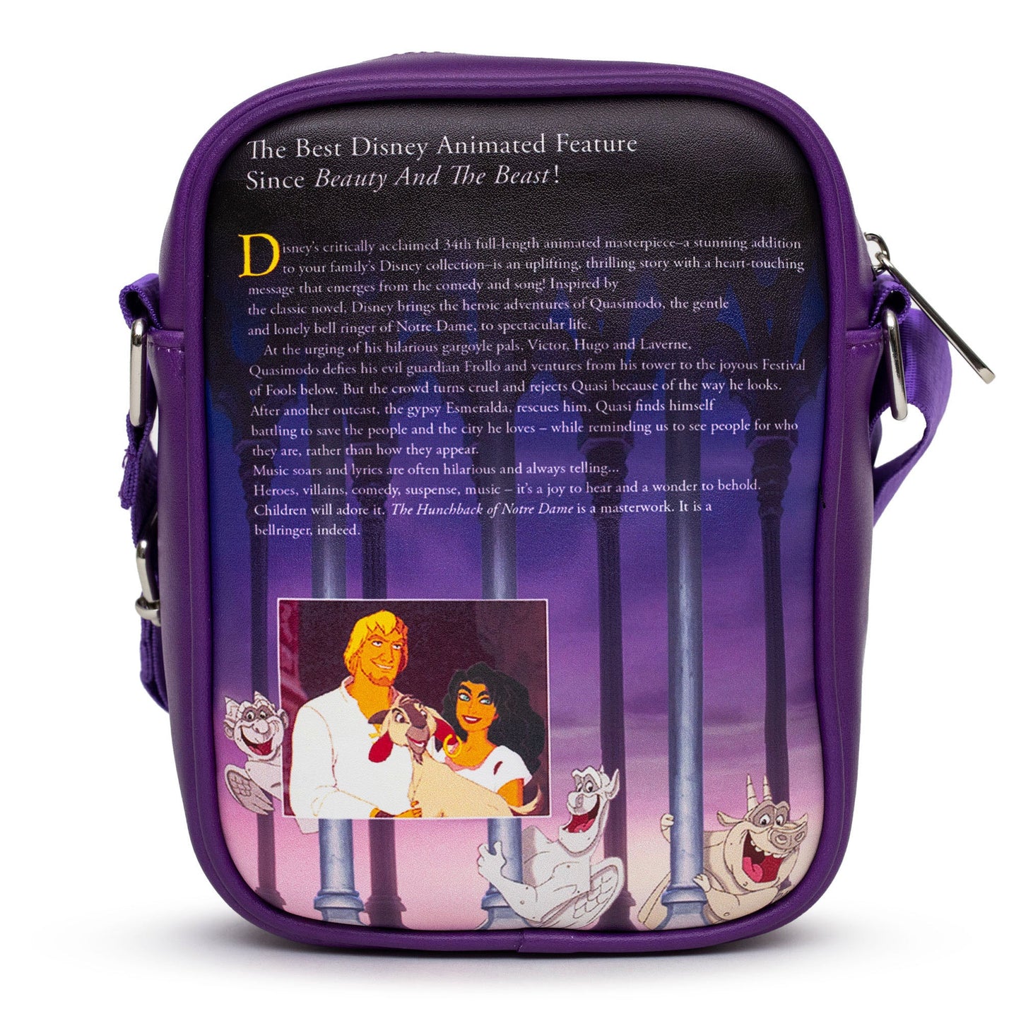 Disney Bag, Crossbody,  The Hunchback of Notre Dame VHS Movie Box Replica, Vegan Leather