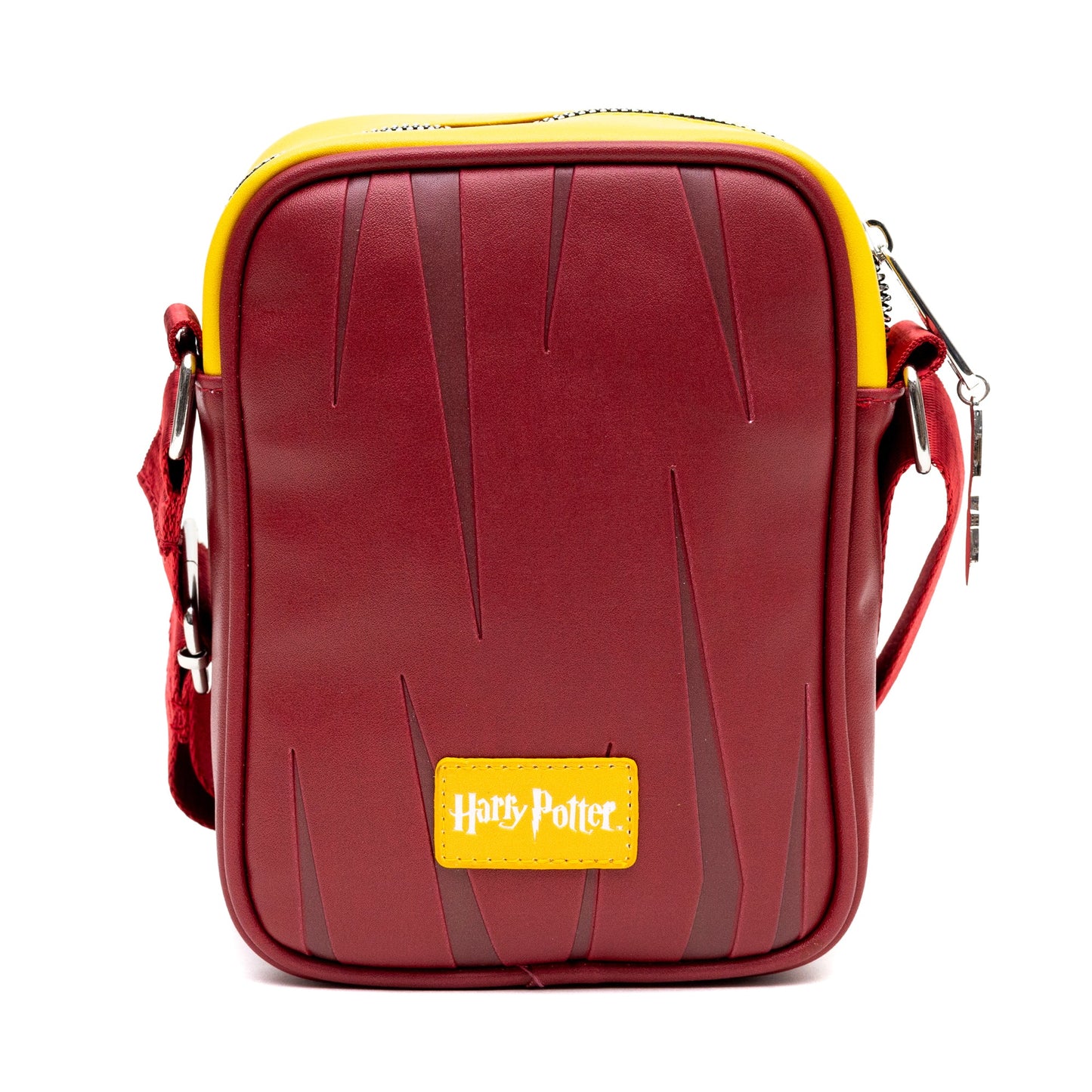 The Wizarding World of Harry Potter Vegan Leather Crossbody Bag with Adjustable Straps, Hogwarts Gryffindor Quidditch Uniform