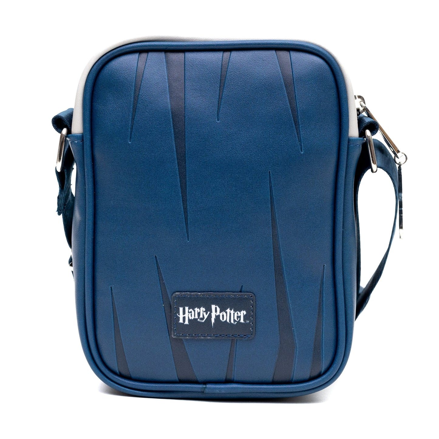 The Wizarding World of Harry Potter Vegan Leather Crossbody Bag with Adjustable Straps, Hogwarts Ravenclaw Quidditch Uniform Blue