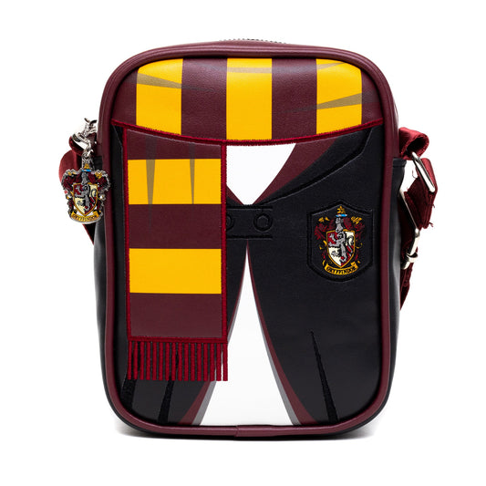 The Wizarding World of Harry Potter Bag, Crossbody, Harry Potter Hogwarts School Gryffindor Uniform Embroidered, Vegan Leather