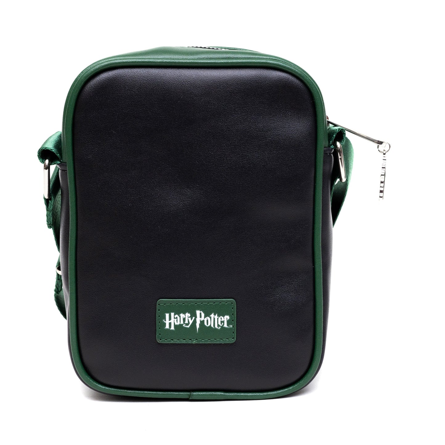 The Wizarding World of Harry Potter Bag, Crossbody, Harry Potter Hogwarts School Slytherin Uniform Embroidered, Vegan Leather