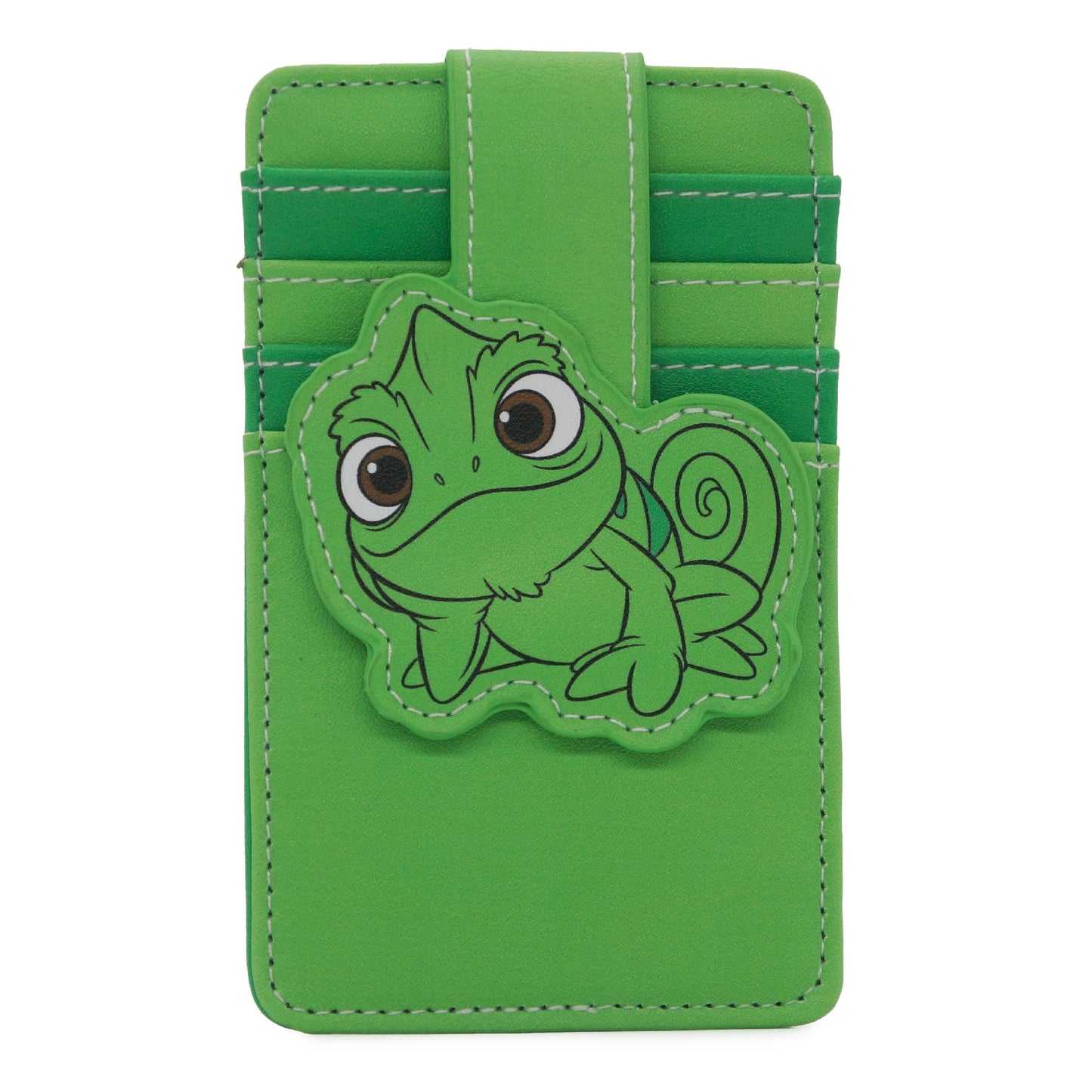 Disney Vegan Leather Wallet, ID Card Holder, Rapunzel Pascal Pose Greens