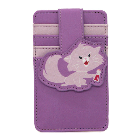 Disney Vegan Leather Wallet, ID Card Holder, The Emperors New Groove Yzma Cat Pose Purples