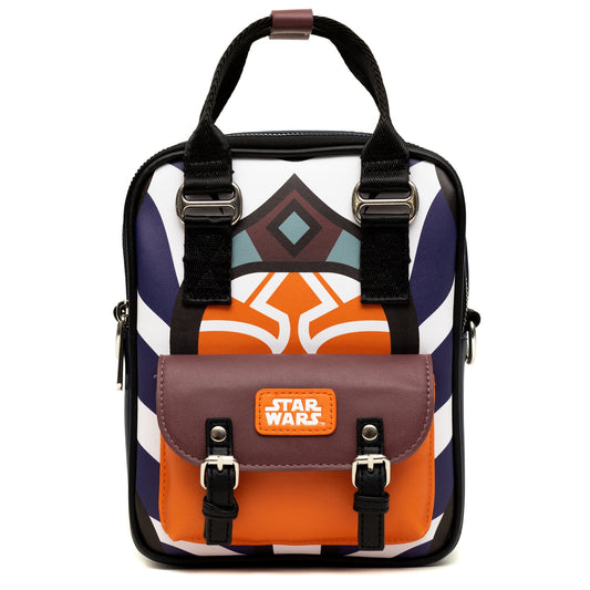 Star Wars Bag, Crossbody, Star Wars Ahsoka Tano Character Close Up, Vegan Leather