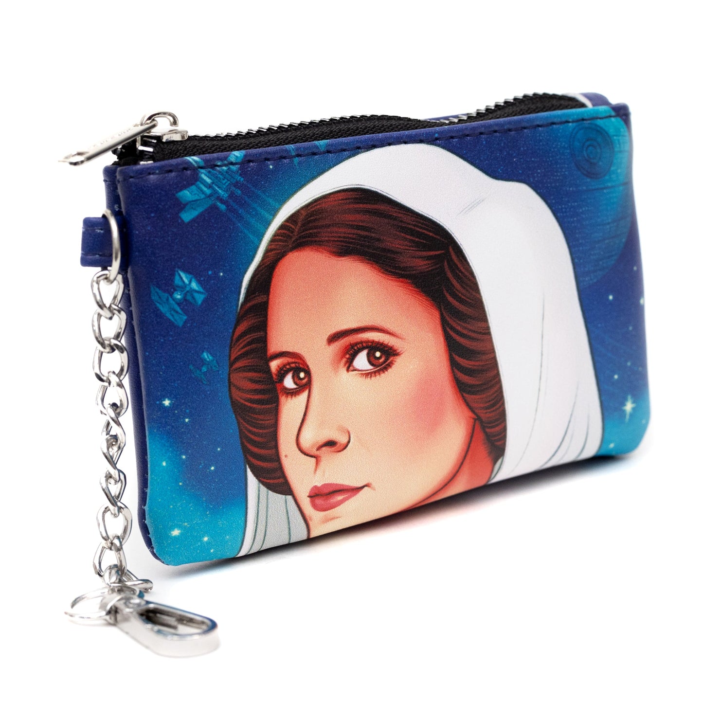 Star Wars Bag and Wallet Combo, Star Wars Princess Leia Pose Blue, Vegan Leather