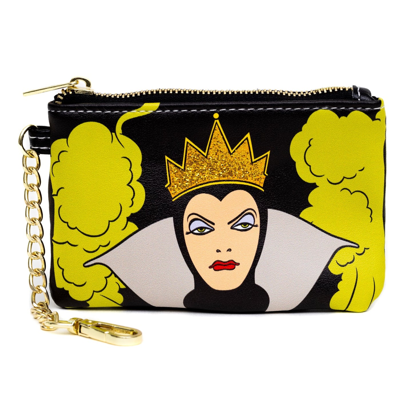 Disney Bag and Wallet Combo, Snow Whites Evil Queen Cauldron Pose Close Up, Vegan Leather