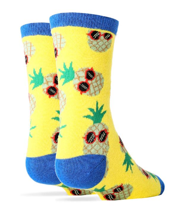 Pineapple Dude Yellow Socks