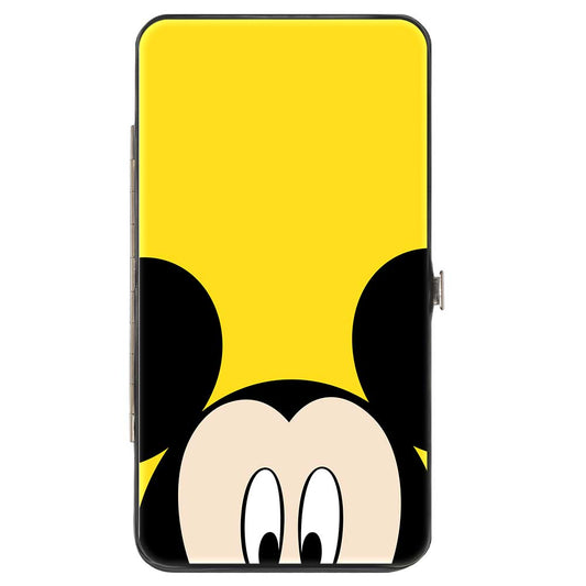 Hinged Wallet - Mickey Mouse Eye Yellow + Buttons Black Red White