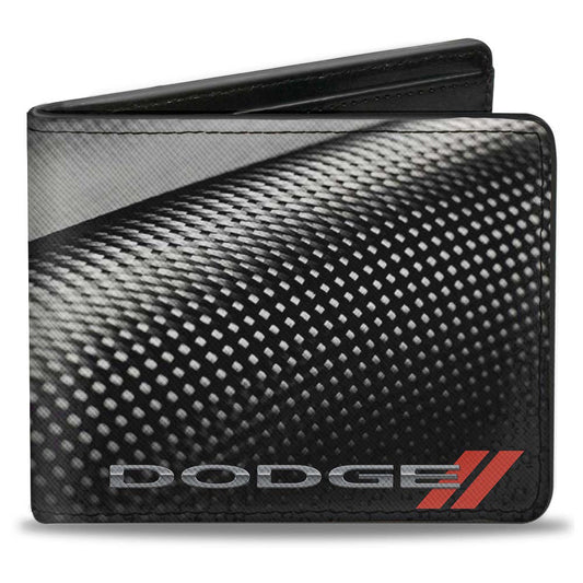 Bi-Fold Wallet - Dodge Red Rhombus Carbon Fiber