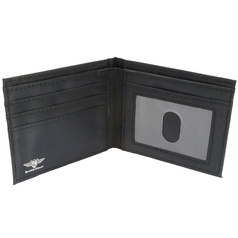 Canvas Bi-Fold Wallet - Sylvester and Tweety Poses Scattered Black