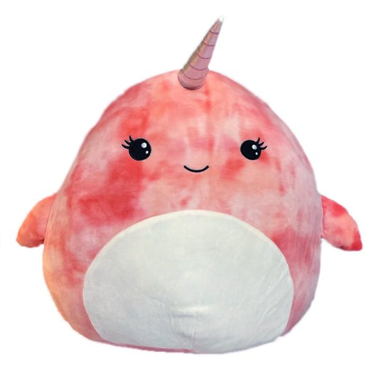 Squishmallows Amiah the Narwhal 16" Tie Dyed Stuffed Plush