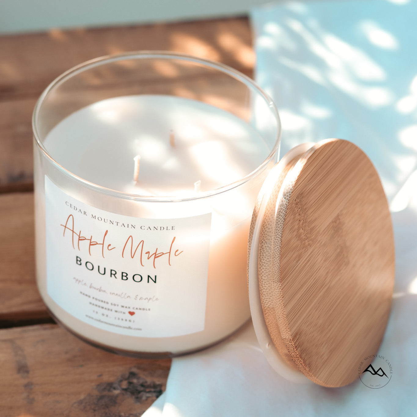 Desert Bloom - Bamboo Lid 3 Wick Jar Candle