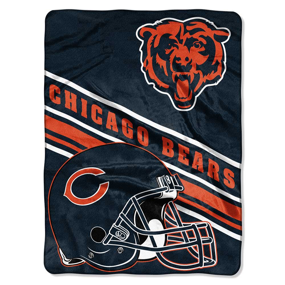 Chicago Bears Slant Raschel Throw Blanket 60"x80"