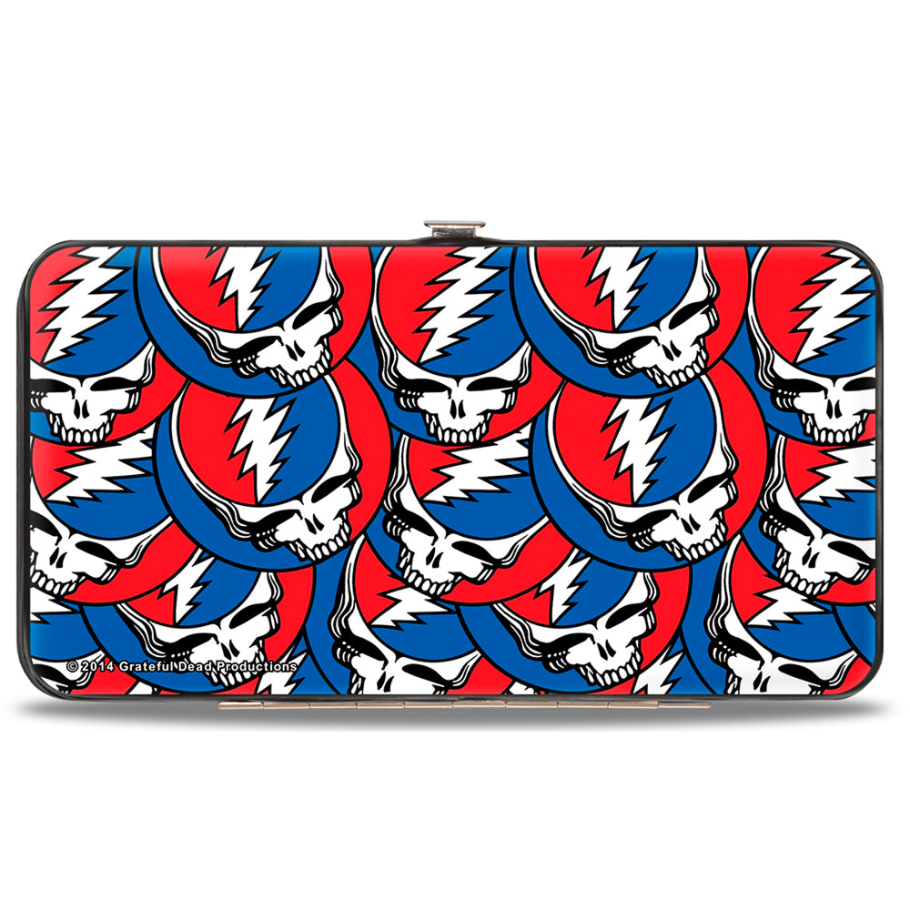 Hinged Wallet - Steal Your Face Stacked Red White Blue