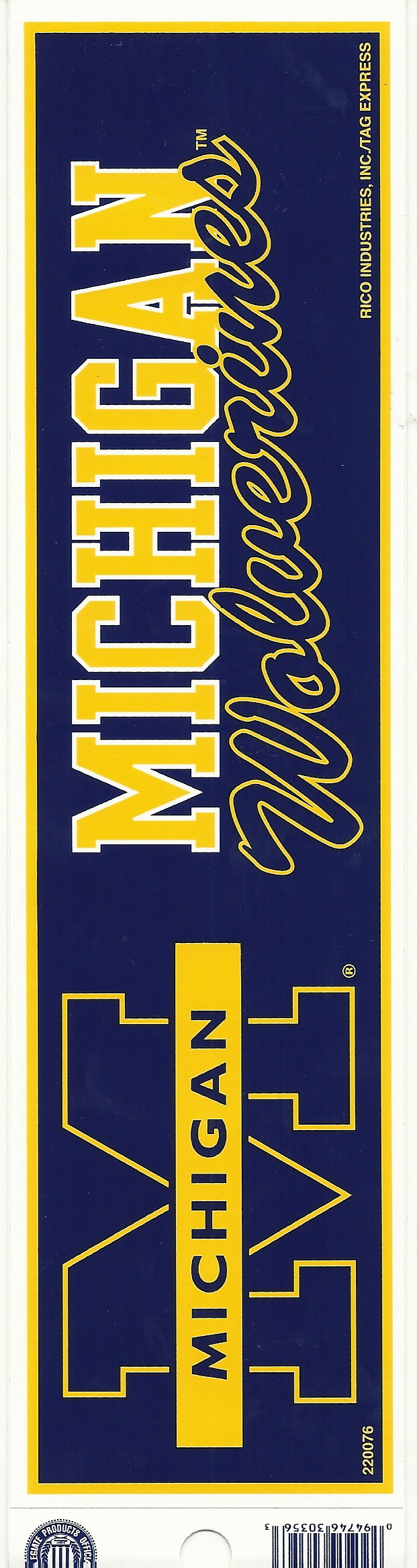 Michigan Wolverines Bumper Sticker