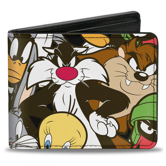 Bi-Fold Wallet - Looney Tunes 6-Character Stacked Collage