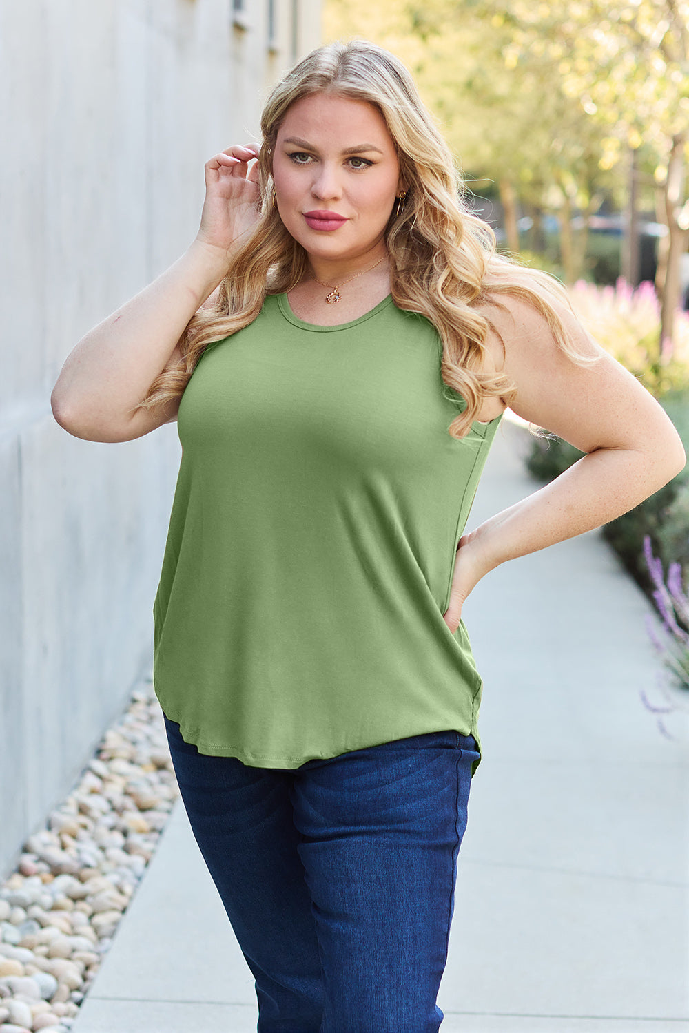 Basic Bae Bamboo Round Neck Tank