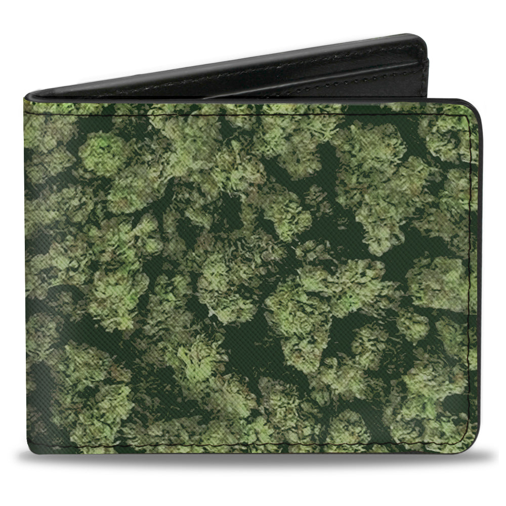 Bi-Fold Wallet - Vivid Marijuana Nugs Stacked