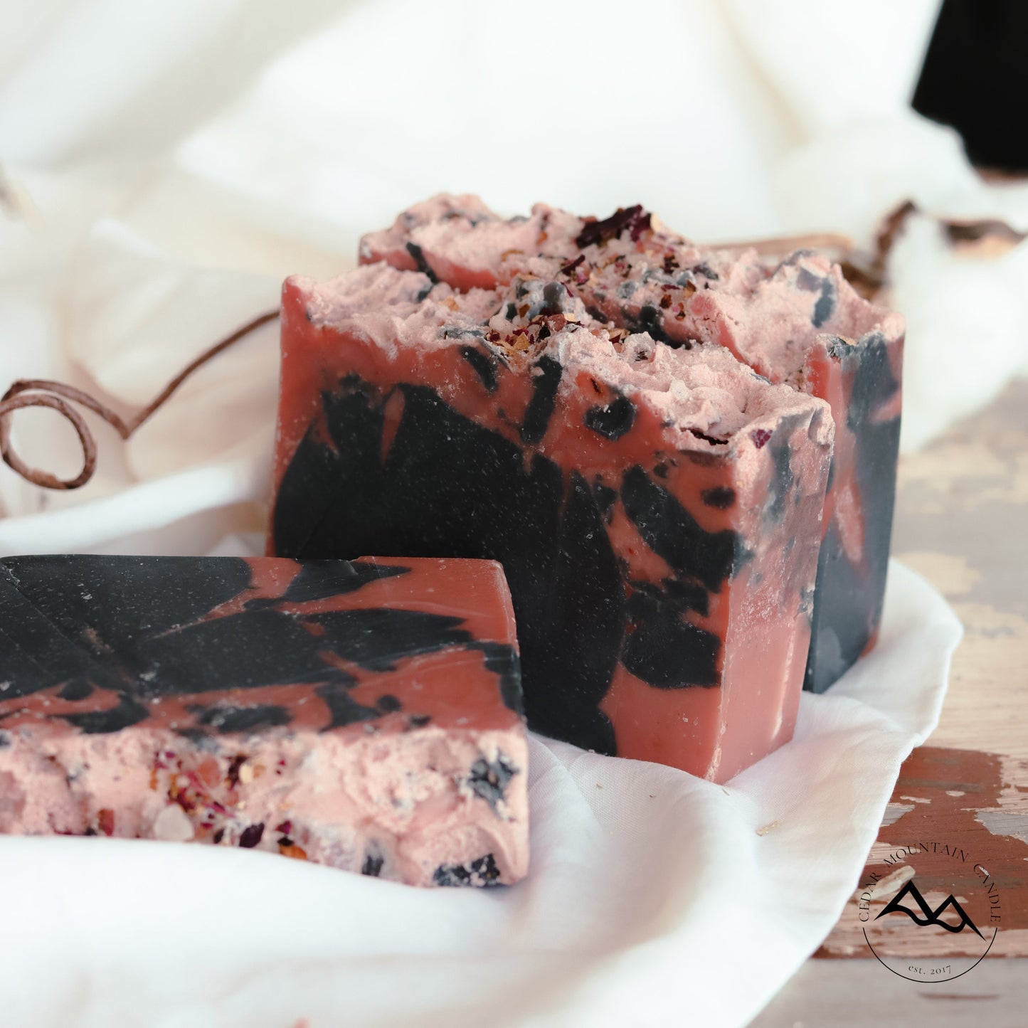 All Natural Cold Process Handmade Bar Soap - Charcoal & Tea Tree