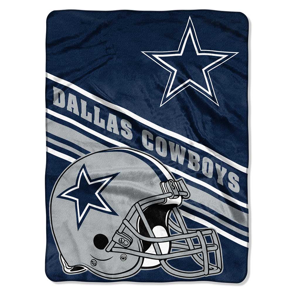 Dallas Cowboys Slant Raschel Throw Blanket 60x80"