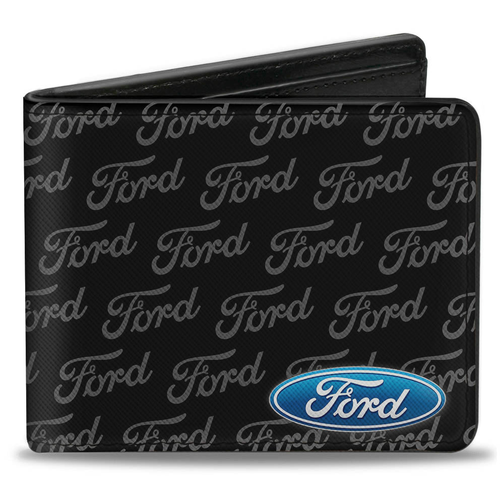 Bi-Fold Wallet - Ford Oval CORNER w Text