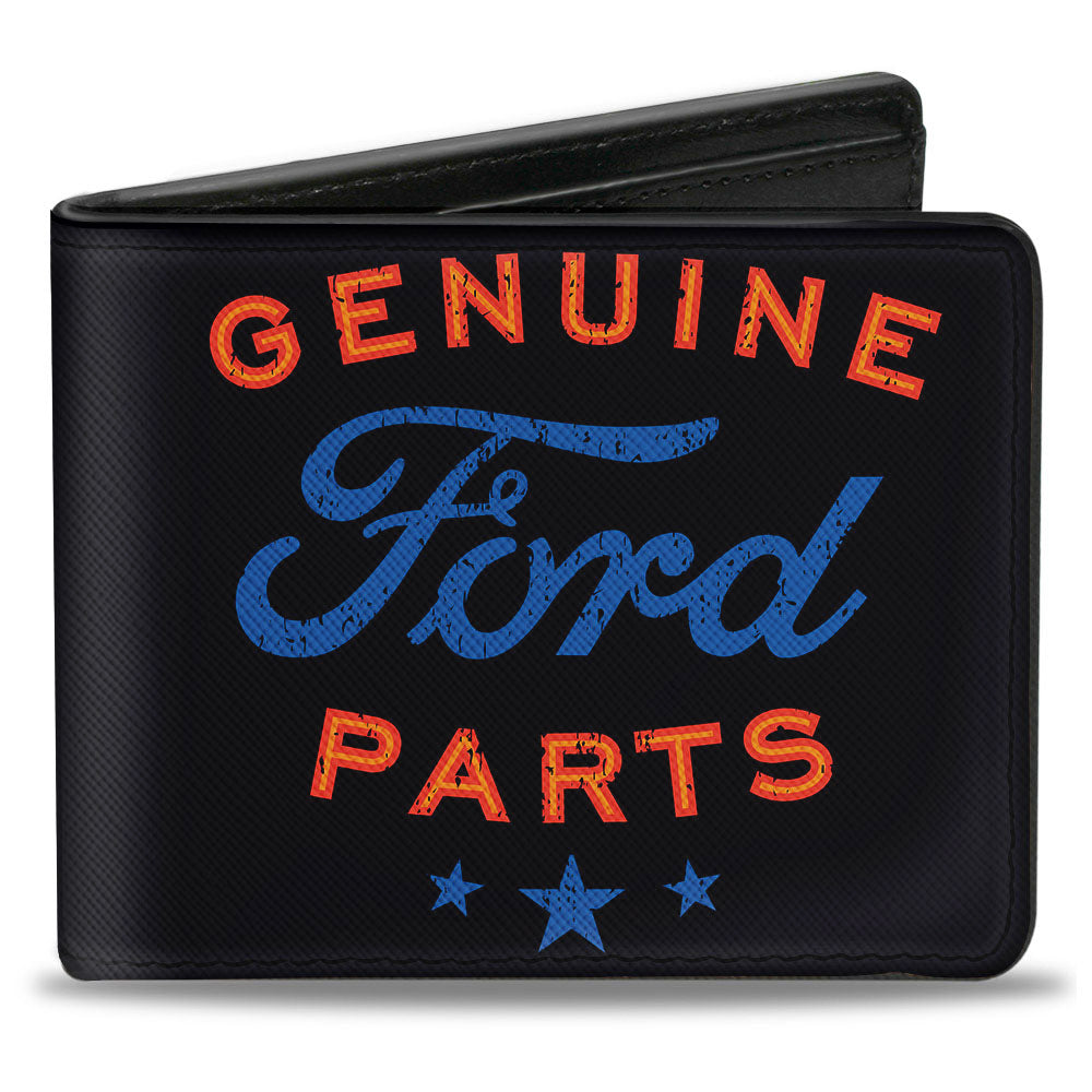 Bi-Fold Wallet - GENUINE FORD PARTS Star Logo Black Red Blue