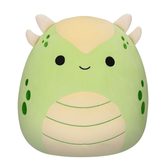 Squishmallows DeRay the Green Ankylosaurus With Yellow Belly 12" Select Series Stuffed Plush