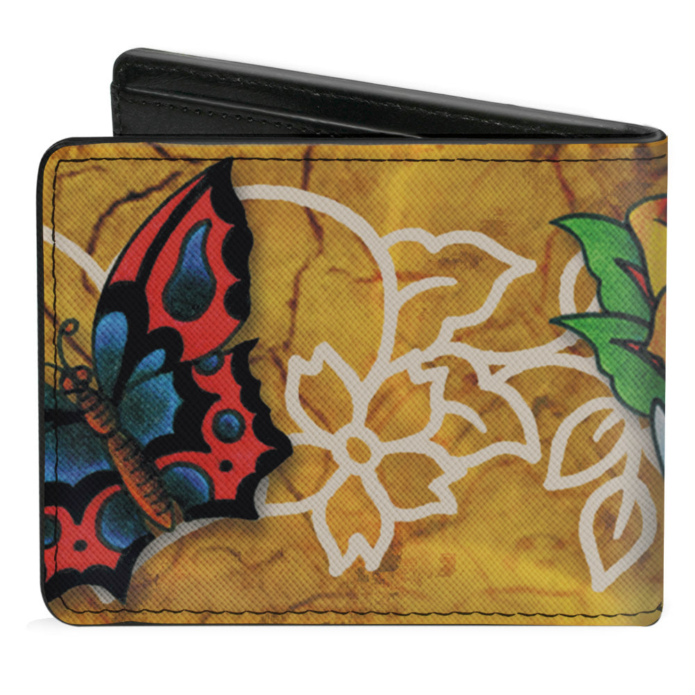 Bi-Fold Wallet - Tattoo Johnny-Bird & Rose