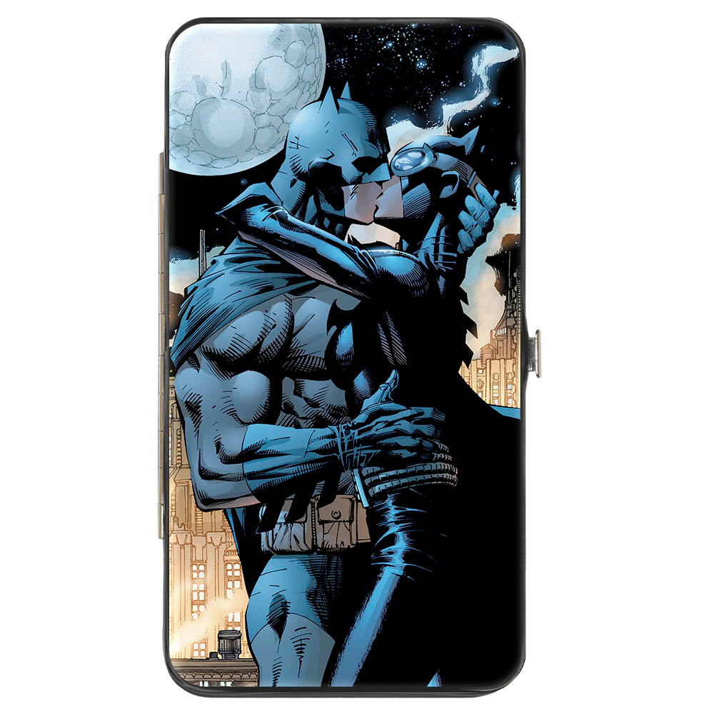 Hinged Wallet - Batman Catwoman Kissing Hush Pose + Moon