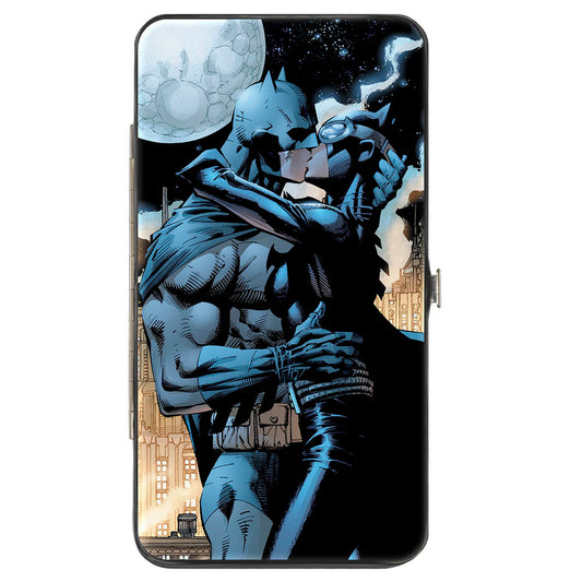 Hinged Wallet - Batman Catwoman Kissing Hush Pose + Moon