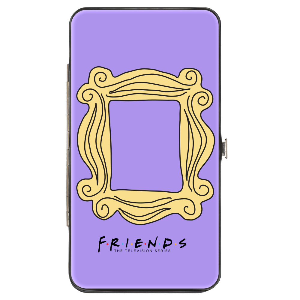 Hinged Wallet - FRIENDS Monica's Peephole Picture Frame Purple Yellow