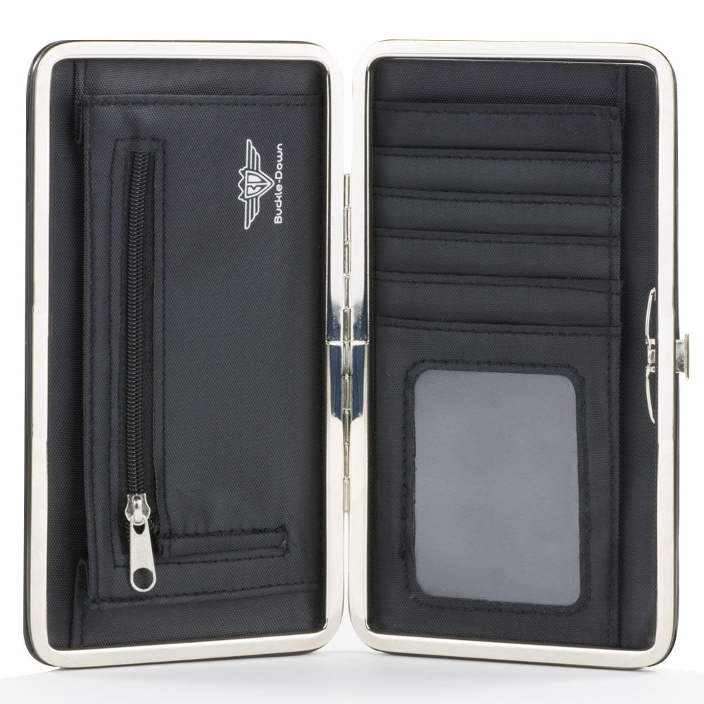 Hinged Wallet - SHELBY Tiffany Box Americana Black White