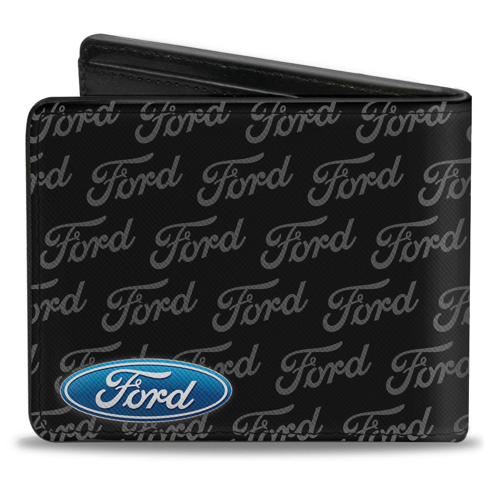 Bi-Fold Wallet - Ford Oval CORNER w Text