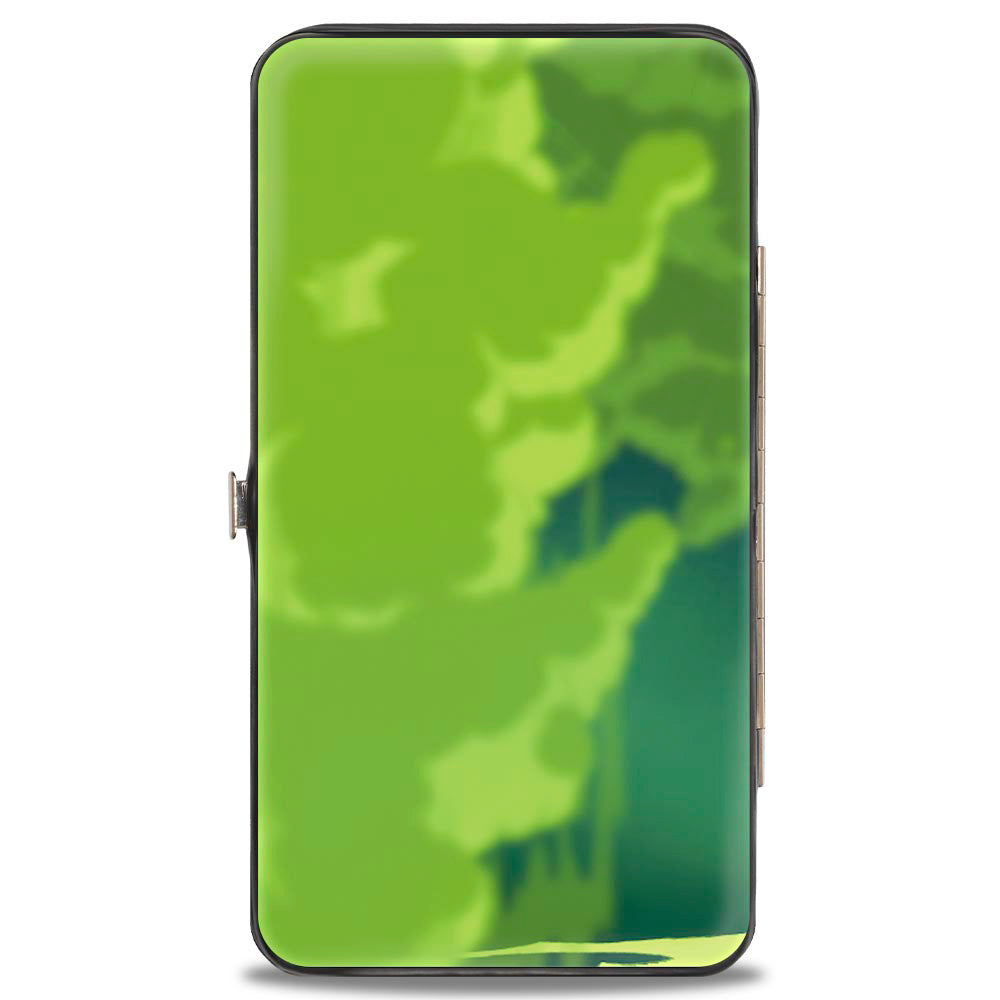 Hinged Wallet - Scar Lurking Pose Smoke Greens