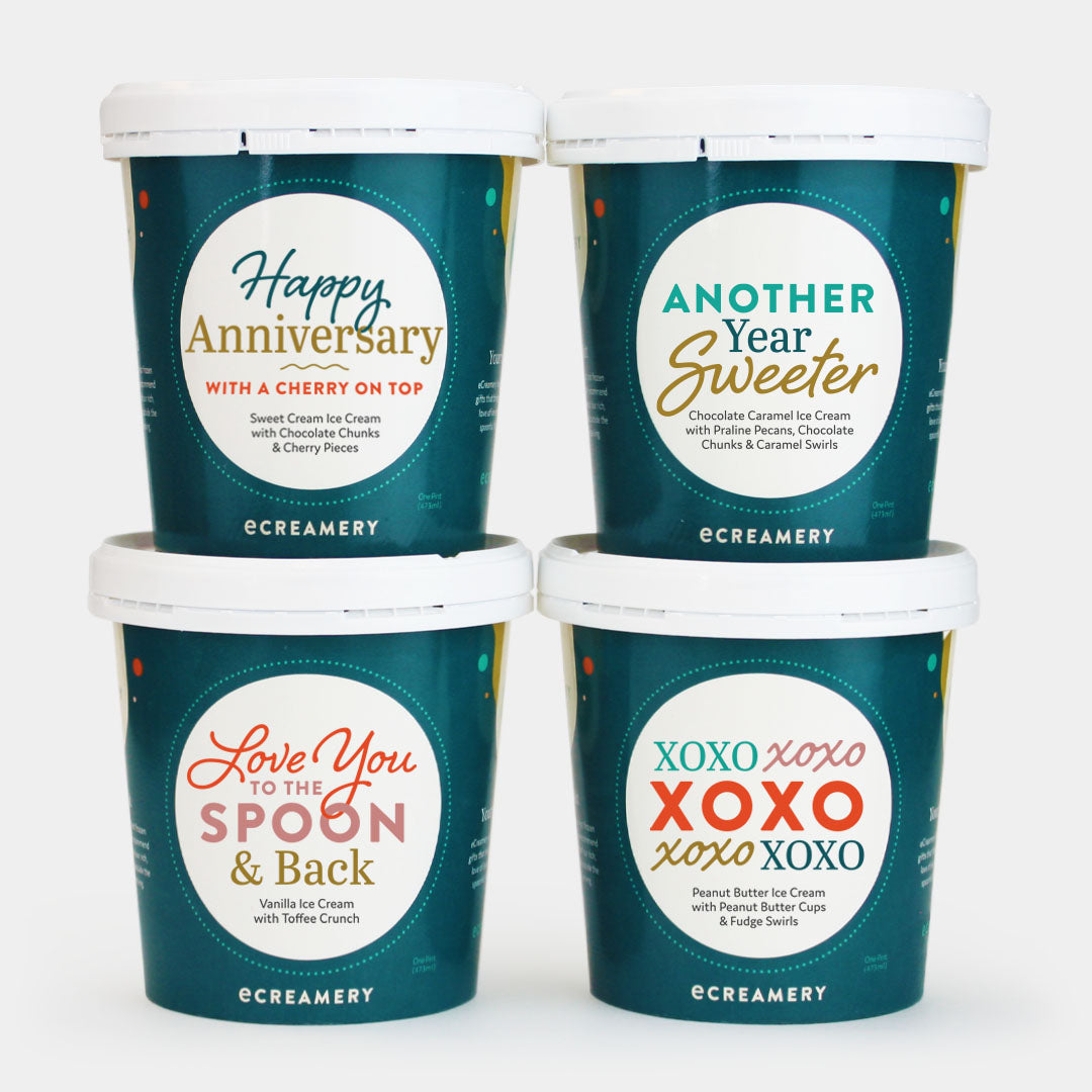 Anniversary Ice Cream Gift - 4 Pints