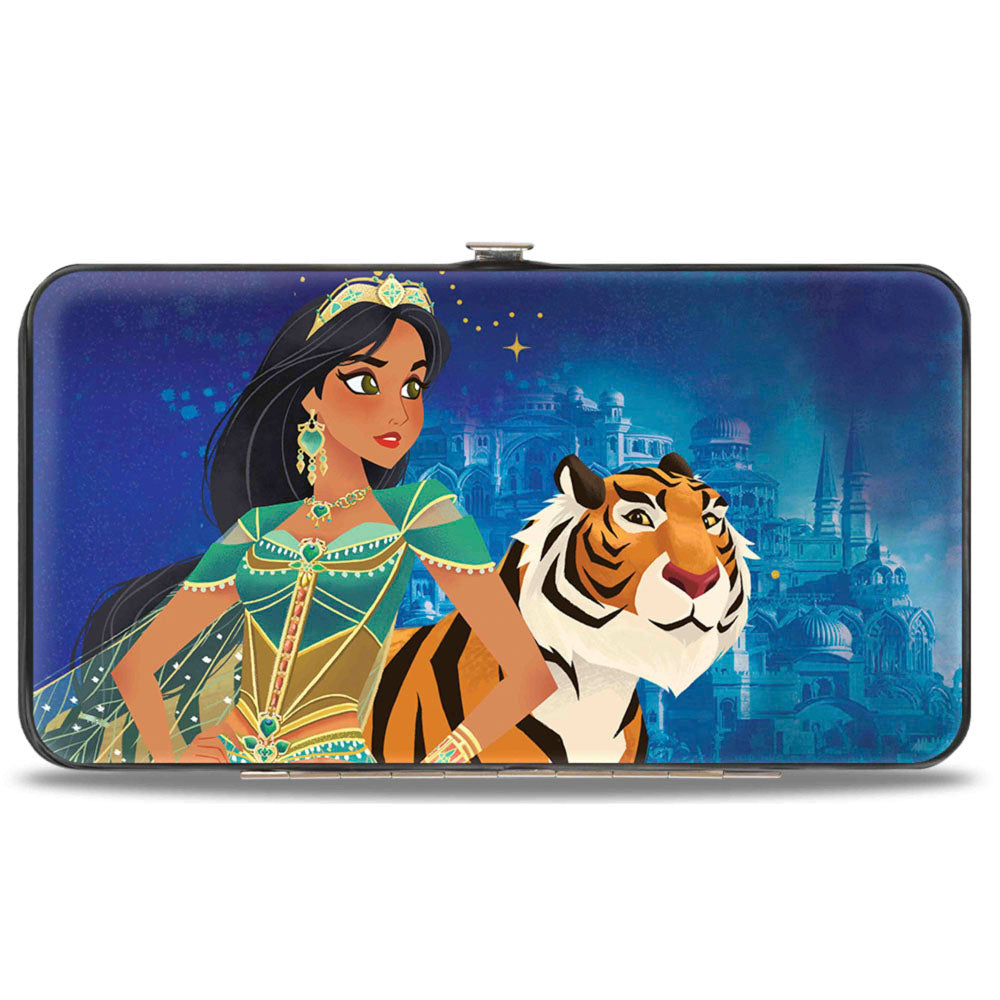 Hinged Wallet - Jasmine 2019 Standing Pose w Rajah + Palace Blues