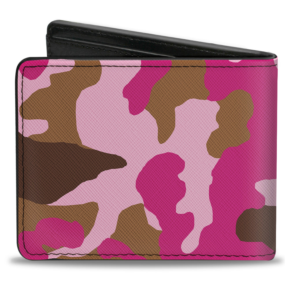 Bi-Fold Wallet - Camo Pink