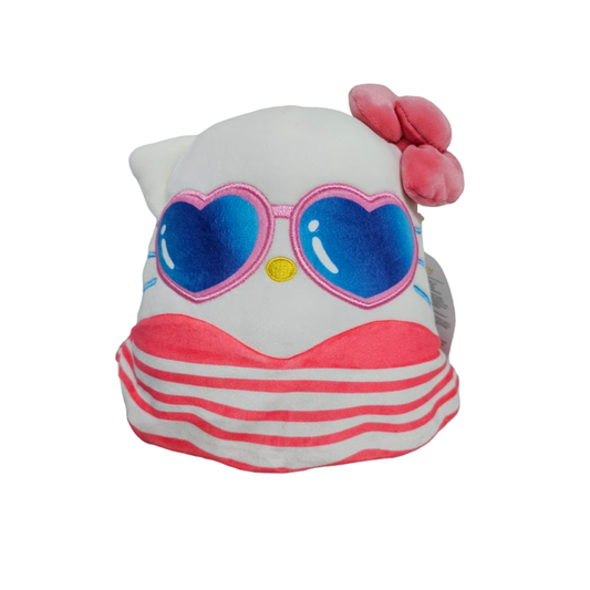 Squishmallows Hello Kitty with Swimming Suite & Sun Glasses 8" Stuffed Plush