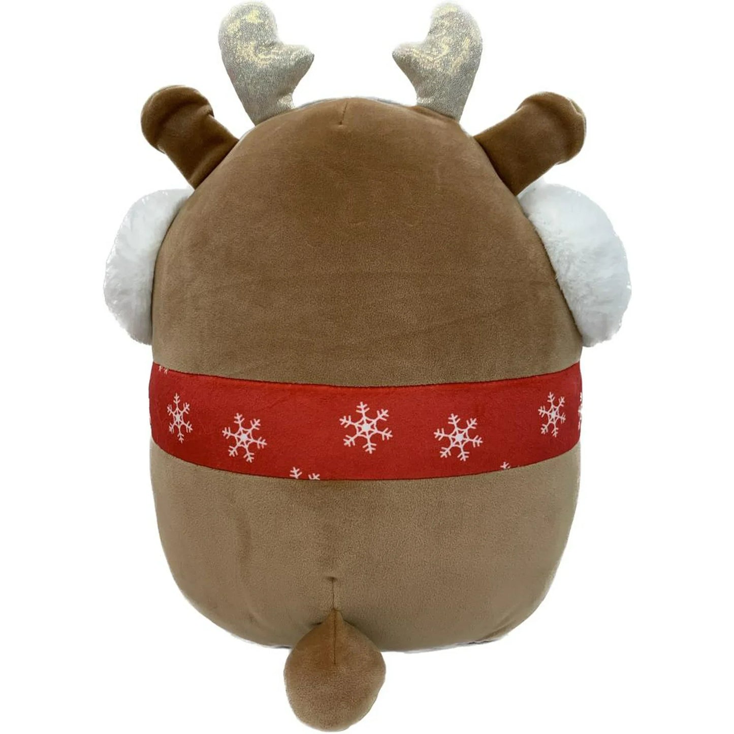 Squishmallows Darla the Reindeer Wearing Red Scarf & Ear Muffs 12" 2023 Christmas Edition Stuffed Plush