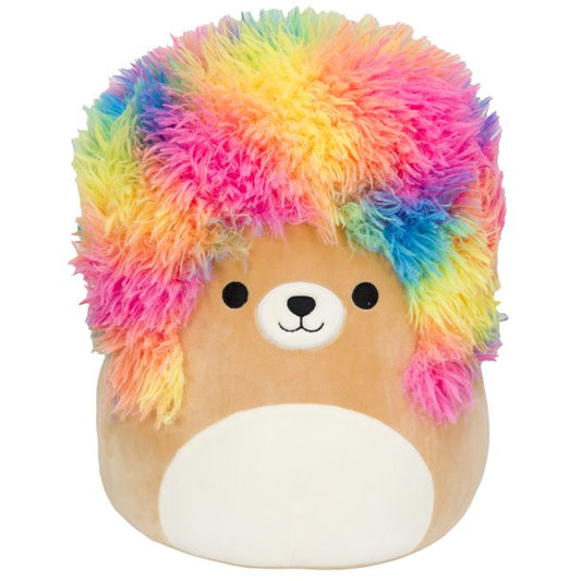 Squishmallows Leonard the Lion with Rainbow Afro 14" Squish-Doos Stuffed Plush