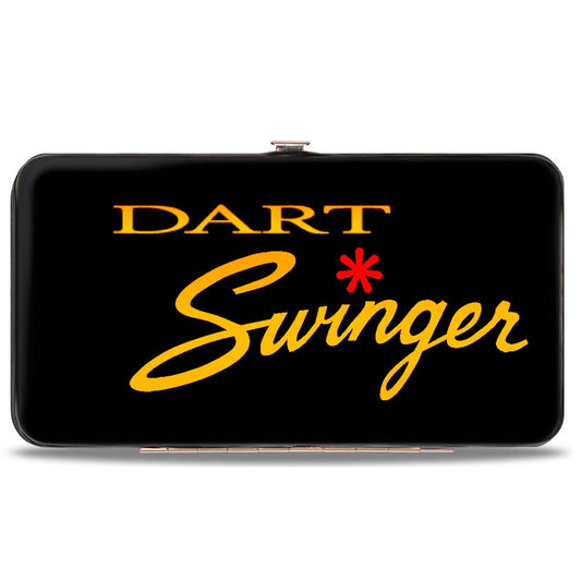 Hinged Wallet - Dodge DART SWINGER Script Black Red Yellow-Fade