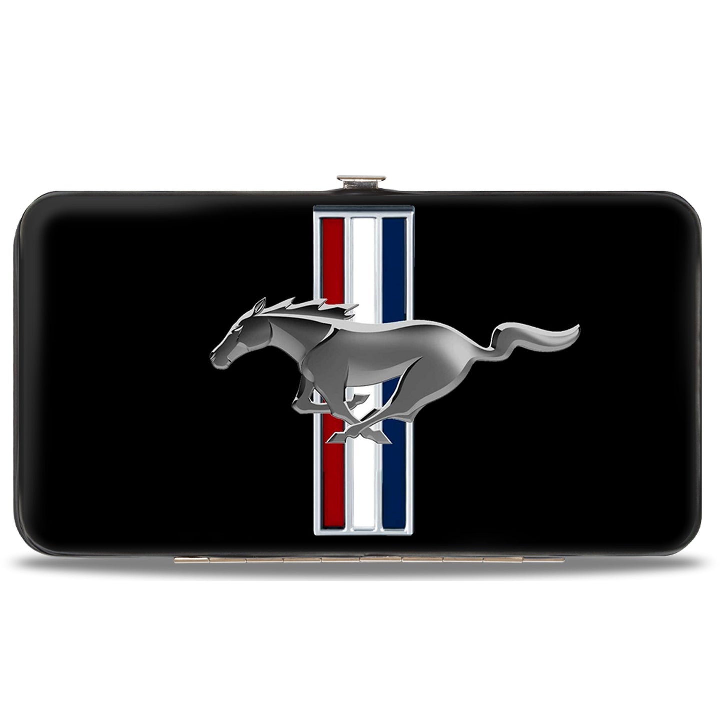 Hinged Wallet - Ford Mustang w Bars Logo CENTERED