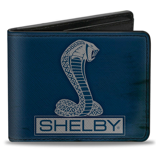 Bi-Fold Wallet - SHELBY Tiffany Box Weathered Navy Gray