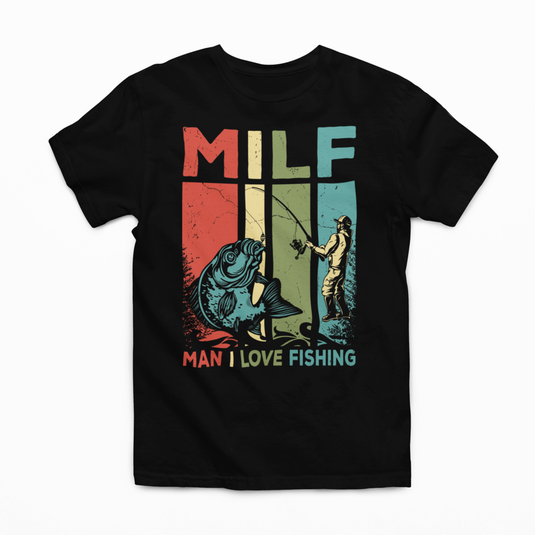 Man I Love Fishing Graphic Tee