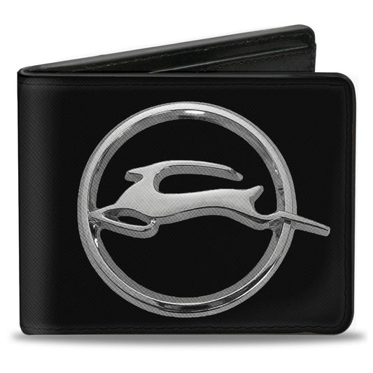 Bi-Fold Wallet - Chevrolet Impala Deer Emblem Black Silver