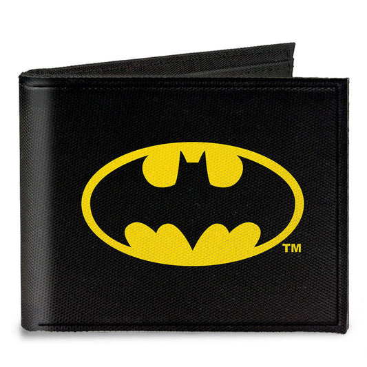 Canvas Bi-Fold Wallet - Batman Black Yellow