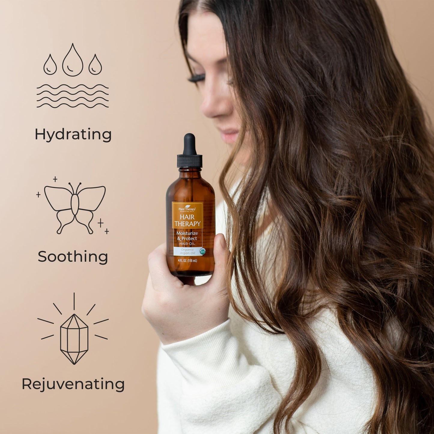 Hair Therapy Moisturize & Protect Hair Oil (Organic Argan Oil)