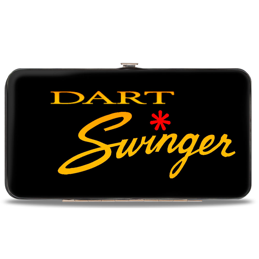 Hinged Wallet - Dodge DART SWINGER Script Black Red Yellow-Fade