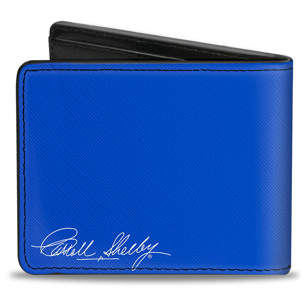 Bi-Fold Wallet - SHELBY Cobra 3-Stripe + Signature Blue White Gray Red